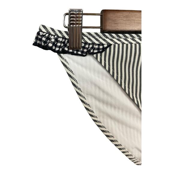 Aerie Seersucker Ruffle Bikini Bottom Striped with Gingham‎ Ruffles Size XXS NWT - Picture 6 of 11